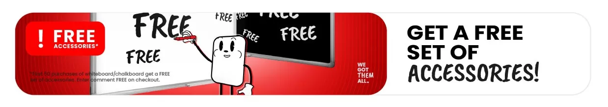 Black magnetic chalkboards